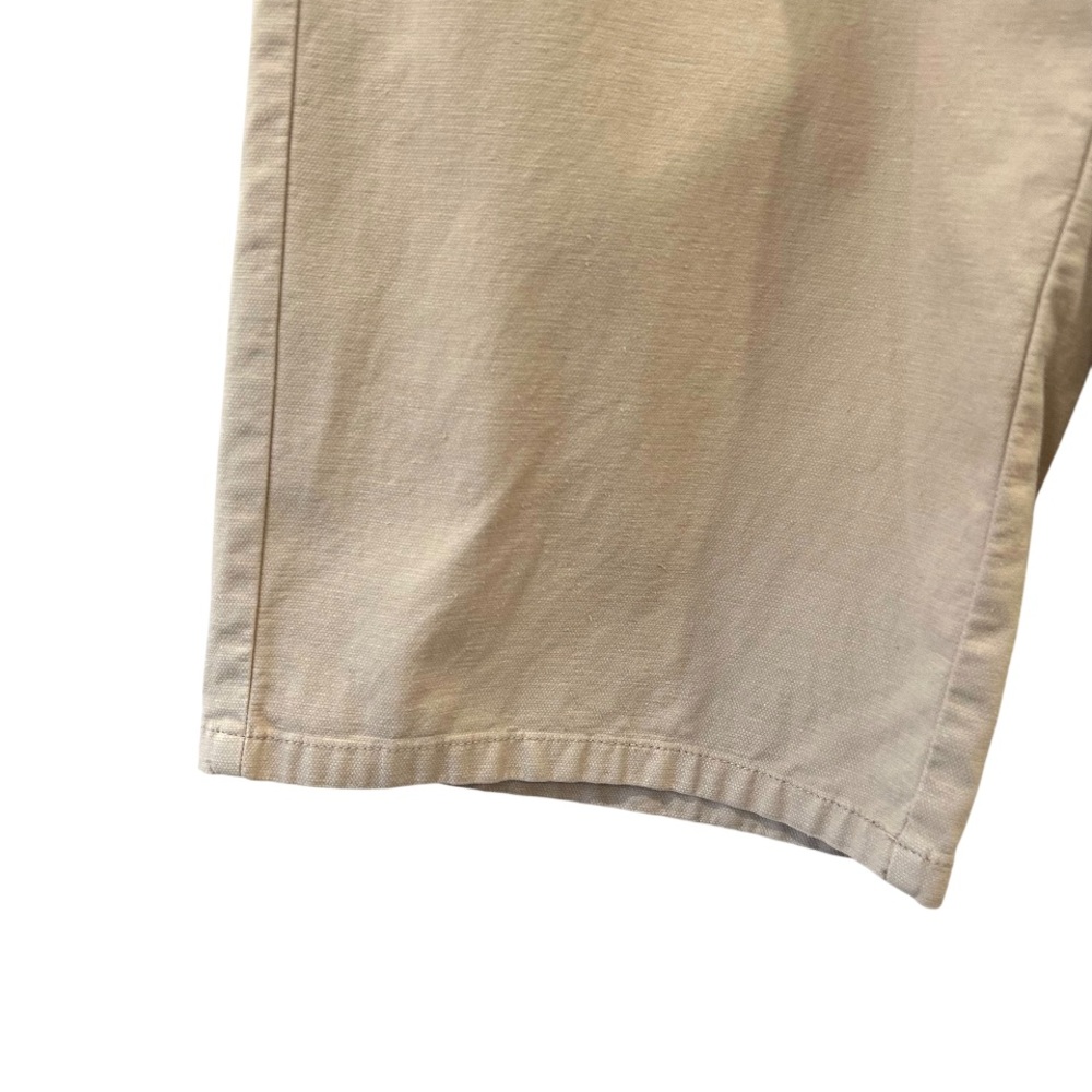 Eileen Fisher Cotton Hemp Stretch Wide Leg Cropped Pants XXS beige minimalist - Picture 8 of 11